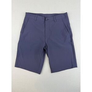 Oakley Shorts Men 30 Blue Performance Stretch Golf Hiking Flat Front Athletic